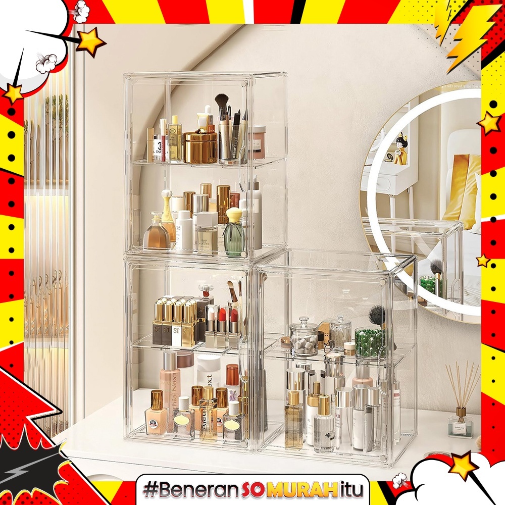 Jual Acrylic Box Display Susun Kotak Transparan Penyimpanan Mainan ...