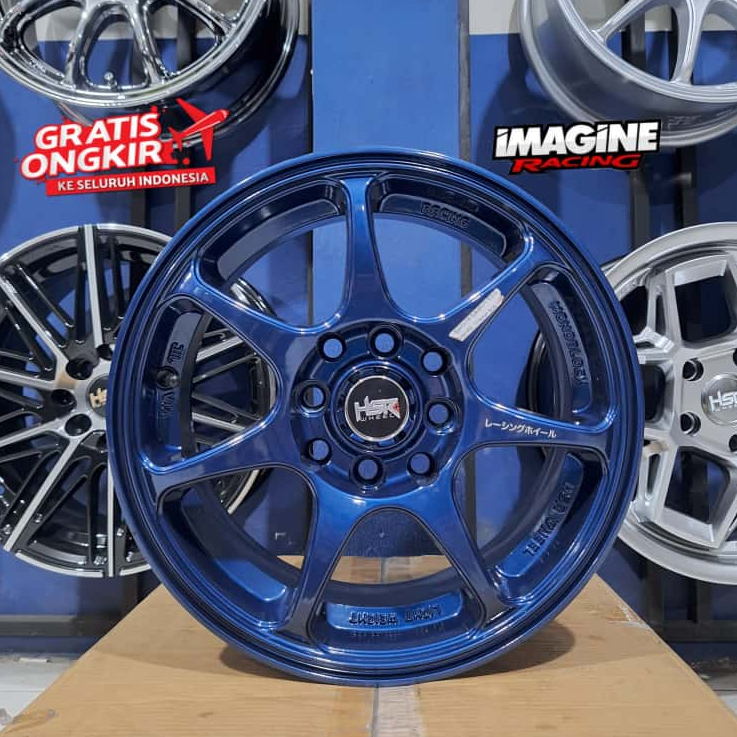 Jual velg racing r14 hsr sebunsuta cocok untuk wuling air-ev brio ...