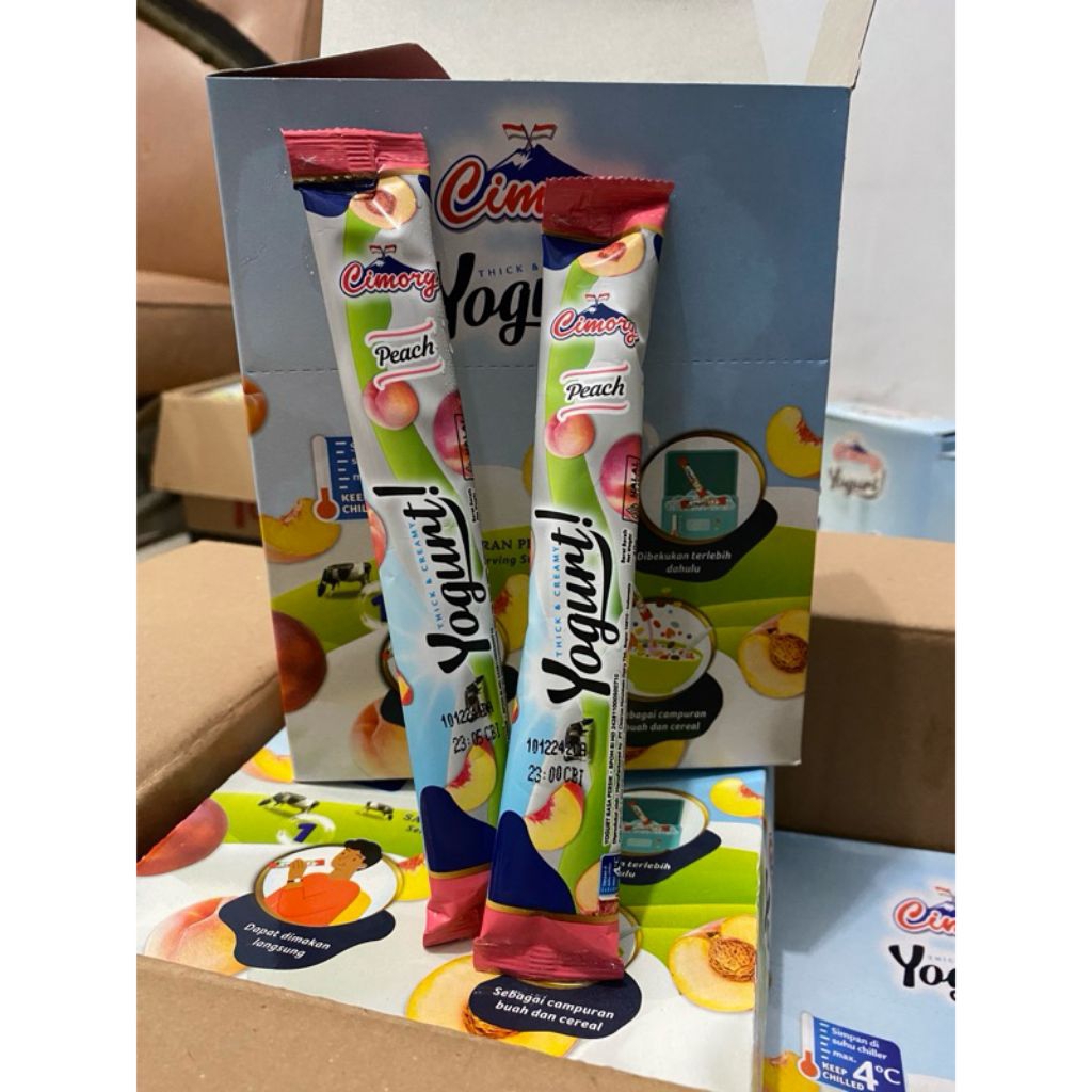 Jual Cimory yogurt stick peach 1 box isi 25 | Shopee Indonesia