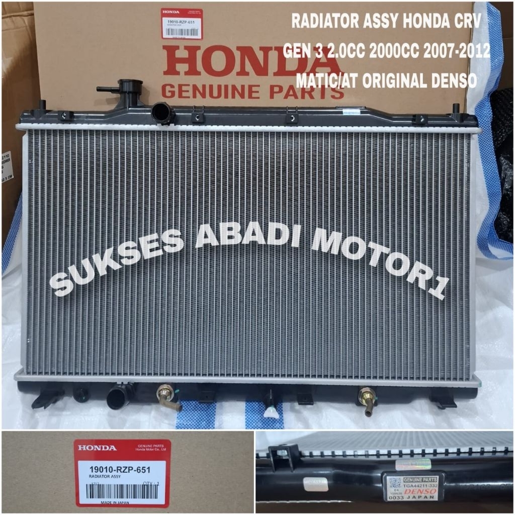 Jual RADIATOR ASSY HONDA ALL NEW CRV GEN 3 2.0cc MATIC 2007-2012 ...