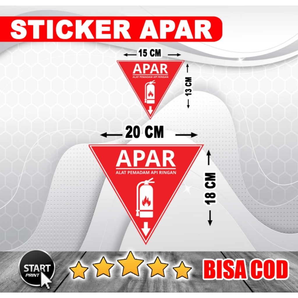 Jual sticker apar | stiker himbauan | Shopee Indonesia