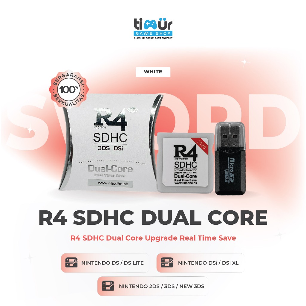 Jual R4i Dual core R4 SDHC 3DS NDS DSI XL LL NDSi DSlite | Shopee Indonesia