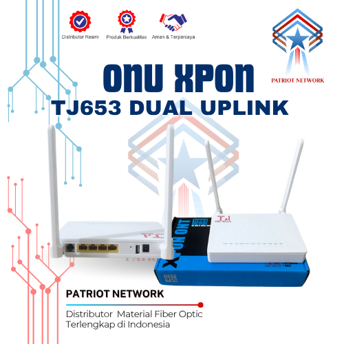 Jual Onu TJ653 Xpon Postel Dual Uplink Gigabit Port Ethernet Modem Epon ...