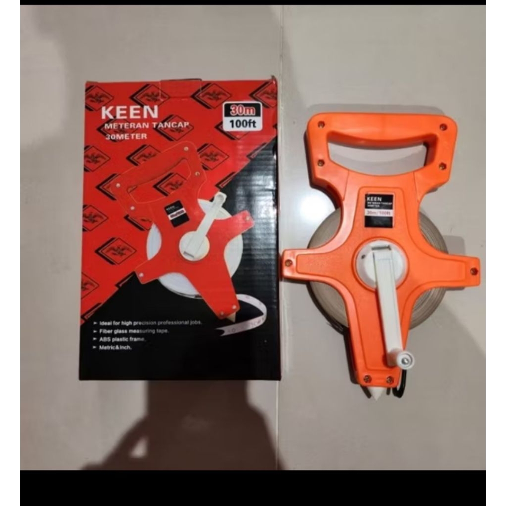 Jual METERAN TANAH KEEN 30MTR / METERAN FIBER KEEN 30MTR / METERAN ...