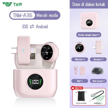TNW A36 Wireless Lavalier Microphone Magnetic Mic Plug Play Lavalier Mikrofon Clip On Mic Mini