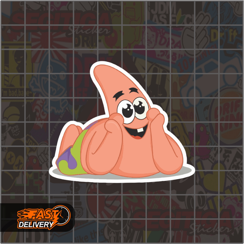 Jual Sticker Patrick In Love Ukuran 6 x 5 Cm | Shopee Indonesia