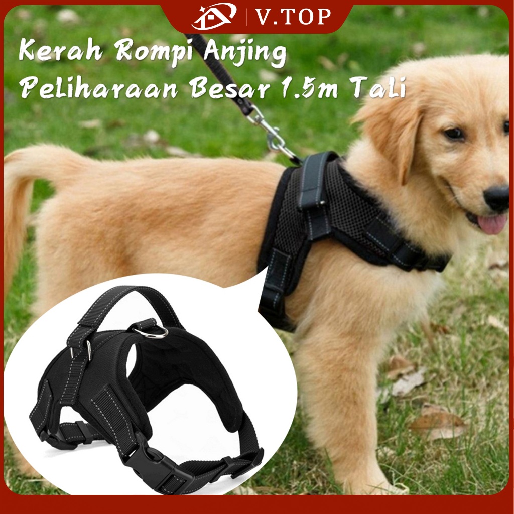 Jual V.TOP Harness Anjing Tali Tuntun Rompi Anjing Breathable Harness ...