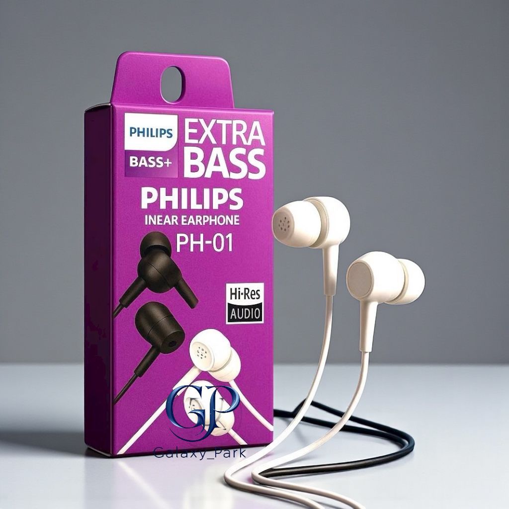 Jual Headset Philips PH01 Stereo | Handsfree Philips PH01 Extra Bass ...