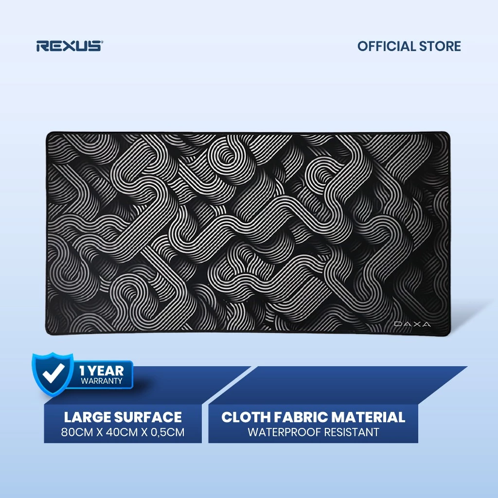 Rexus Mousepad Gaming Daxa Retro Mousemat Extended Cloth XL - foto 1