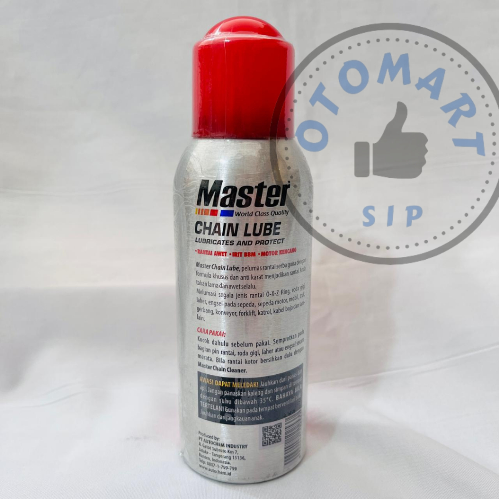 Jual MASTER Chain Lube Spray (150 ml) Pelumas Minyak Rantai Motor Tahan ...