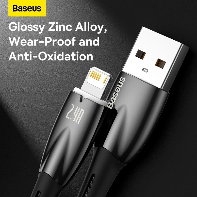 Jual Baseus Glimmer Kabel Lightning Fast Charging Baseus 2M Kabel Data ...