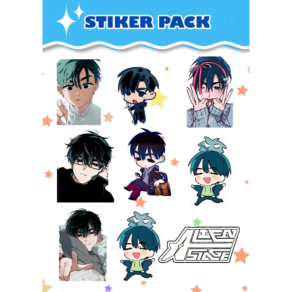 Jual Stiker Pack Glossy Set Ivan Alien stage, Sticker Untuk HP, Laptop ...