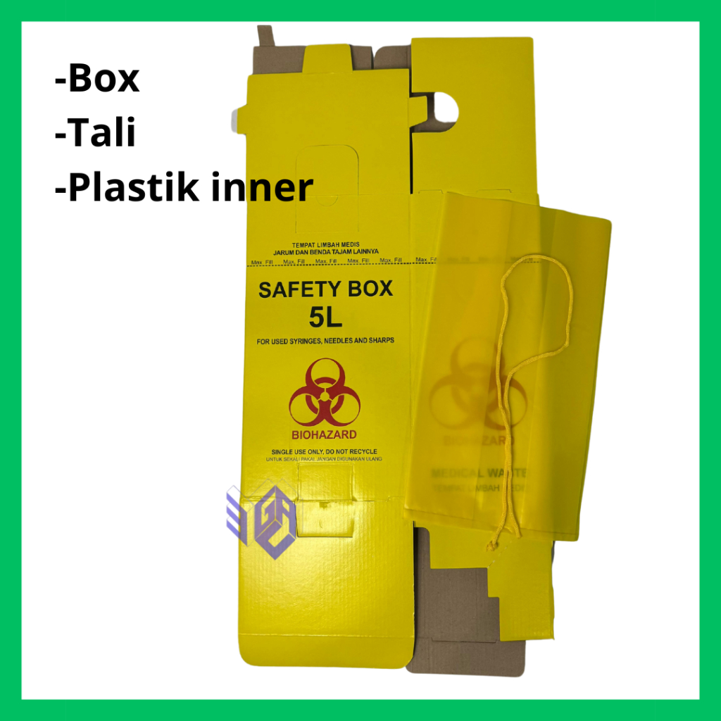 Jual Safety Box 2.5 Liter 5 Liter 8 Liter 12.5 Liter Tempat Sampah ...