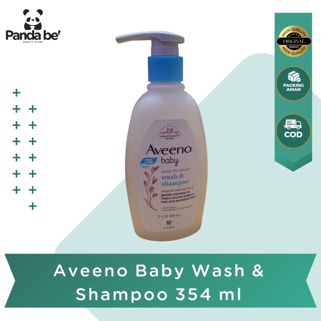 Jual Aveeno Baby Daily Moisture Wash & Shampoo 345 ml | Shopee Indonesia
