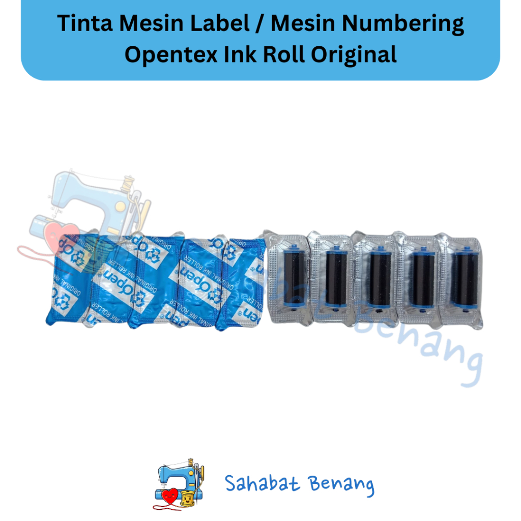 Jual OPENTEX Tinta mesin Numbering/Ink Roll OPENTEK (harga per lembar ...