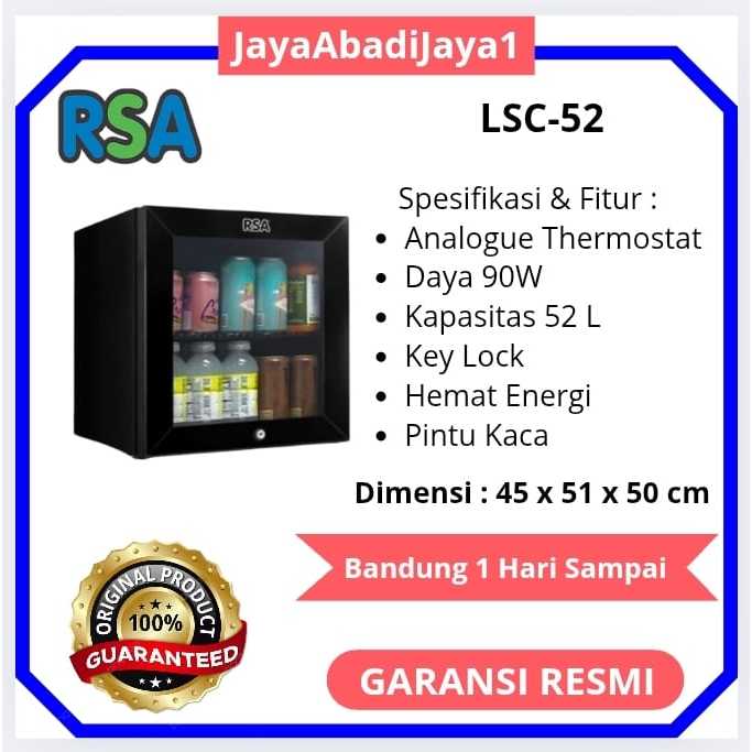 Jual Showcase Portabel Mini Bar RSA 52 Liter LSC-52 | Shopee Indonesia