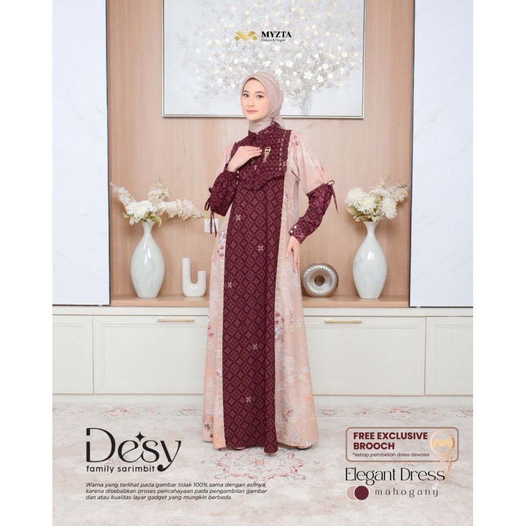 Jual MYZTA DESY MAHOGANY GAMIS BRANDED ORIGINAL | Shopee Indonesia