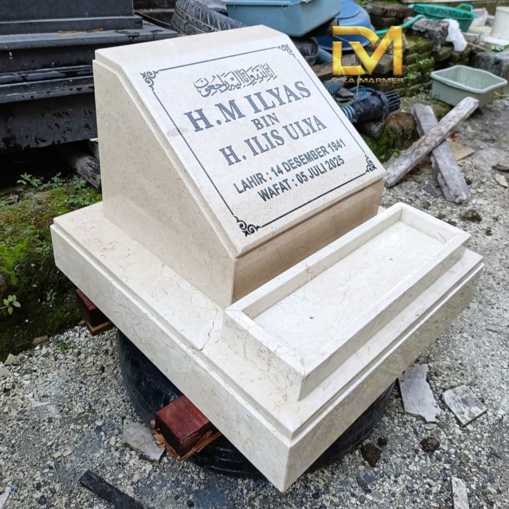 Jual Maesan Box Batu Marmer Putih + Tempat Bunga ( Custom ) | Shopee ...