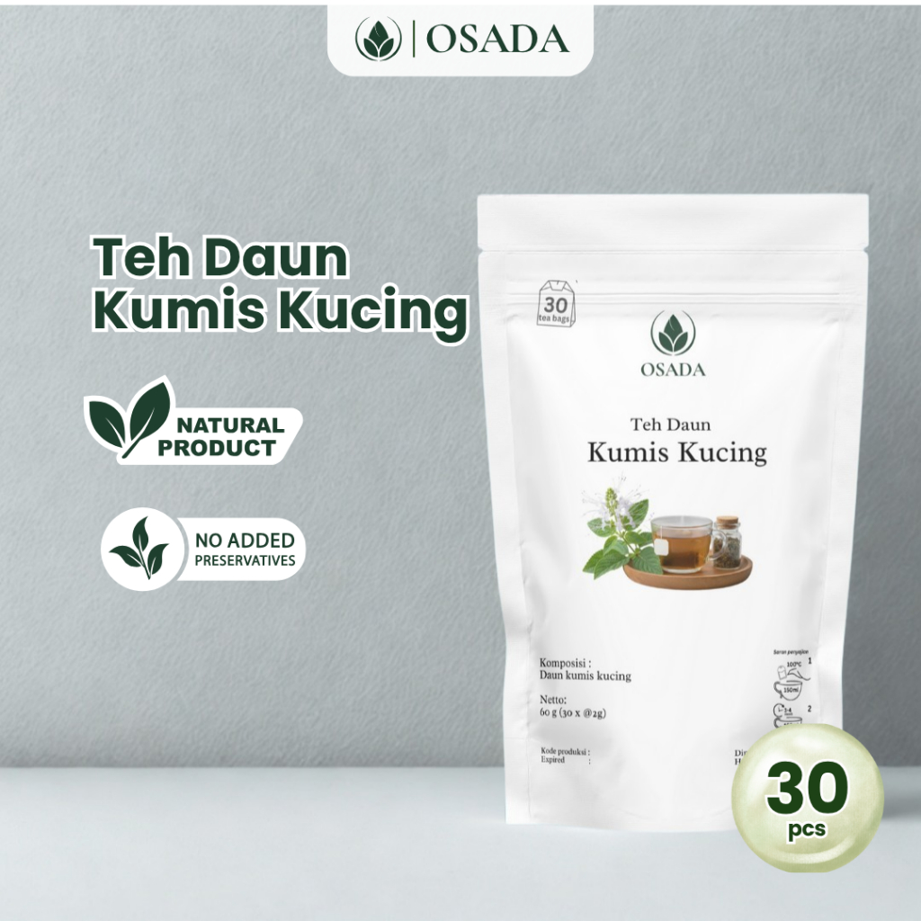 Jual Daun Kumis Kucing Kemasan Teh Celup 30pcs | Orthosiphon aristatus ...