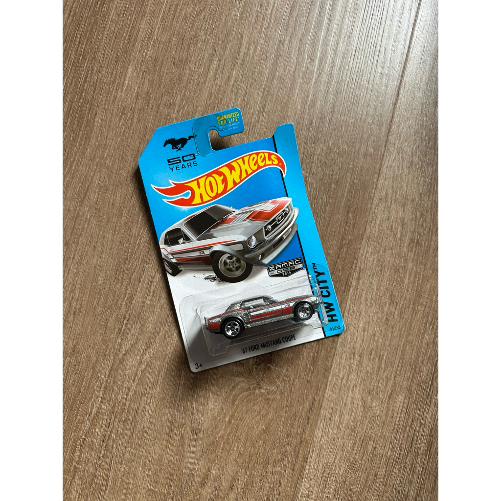 2018 Hot Wheels 1967 Ford Mustang ZAMAC Then and Now Series 4/10 1:64 Scale