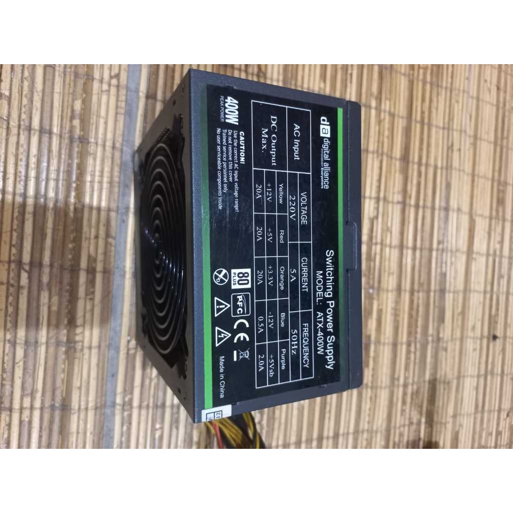 Jual Power supply Pure Digital Alliance 400W 80+ Bronze PSU | Shopee ...