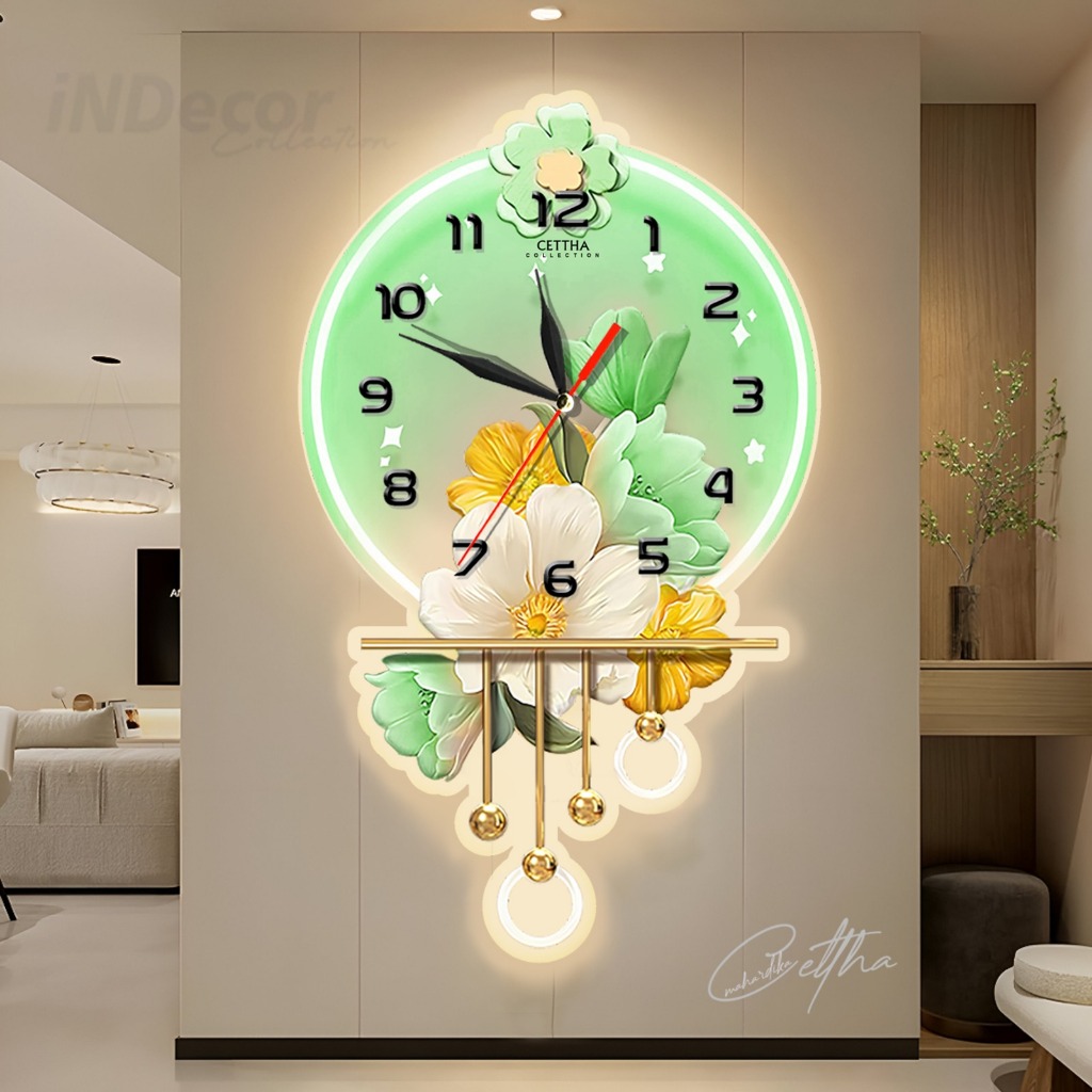 Jual Jam Dinding Ukir Kayu MDF Motif Bandul Banyak Warna Varian Pakai ...