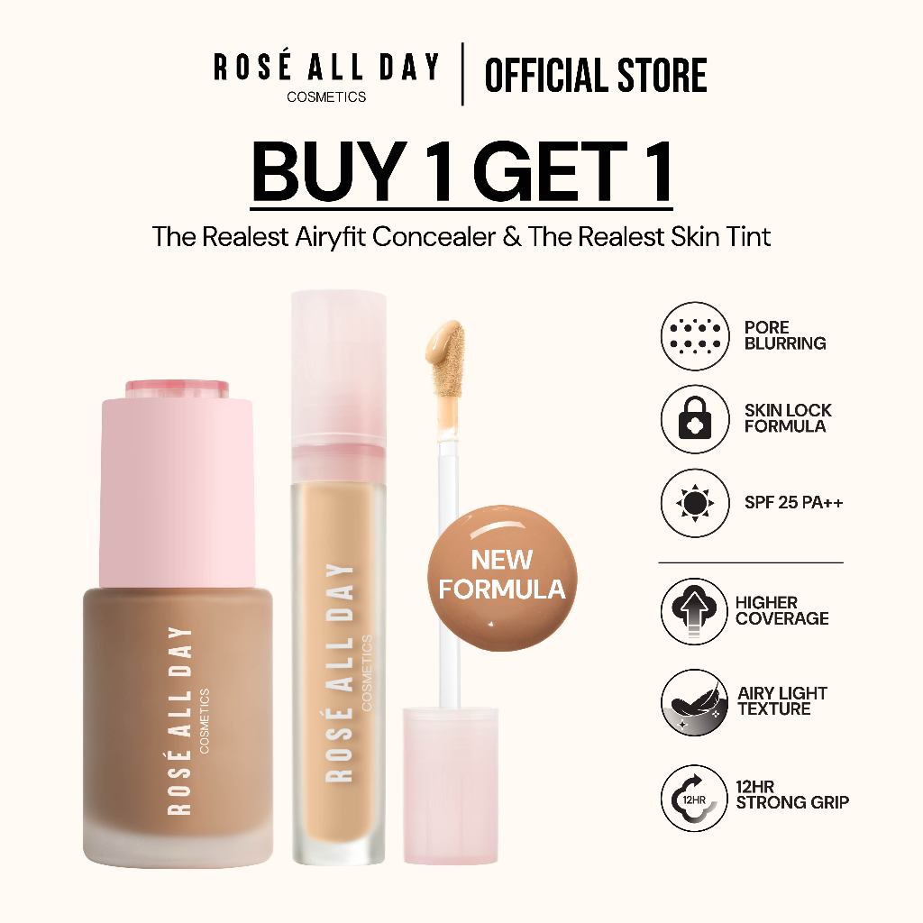 Jual [Bundle] Rose All Day | New The Realest Lightweight Skin Tint ...