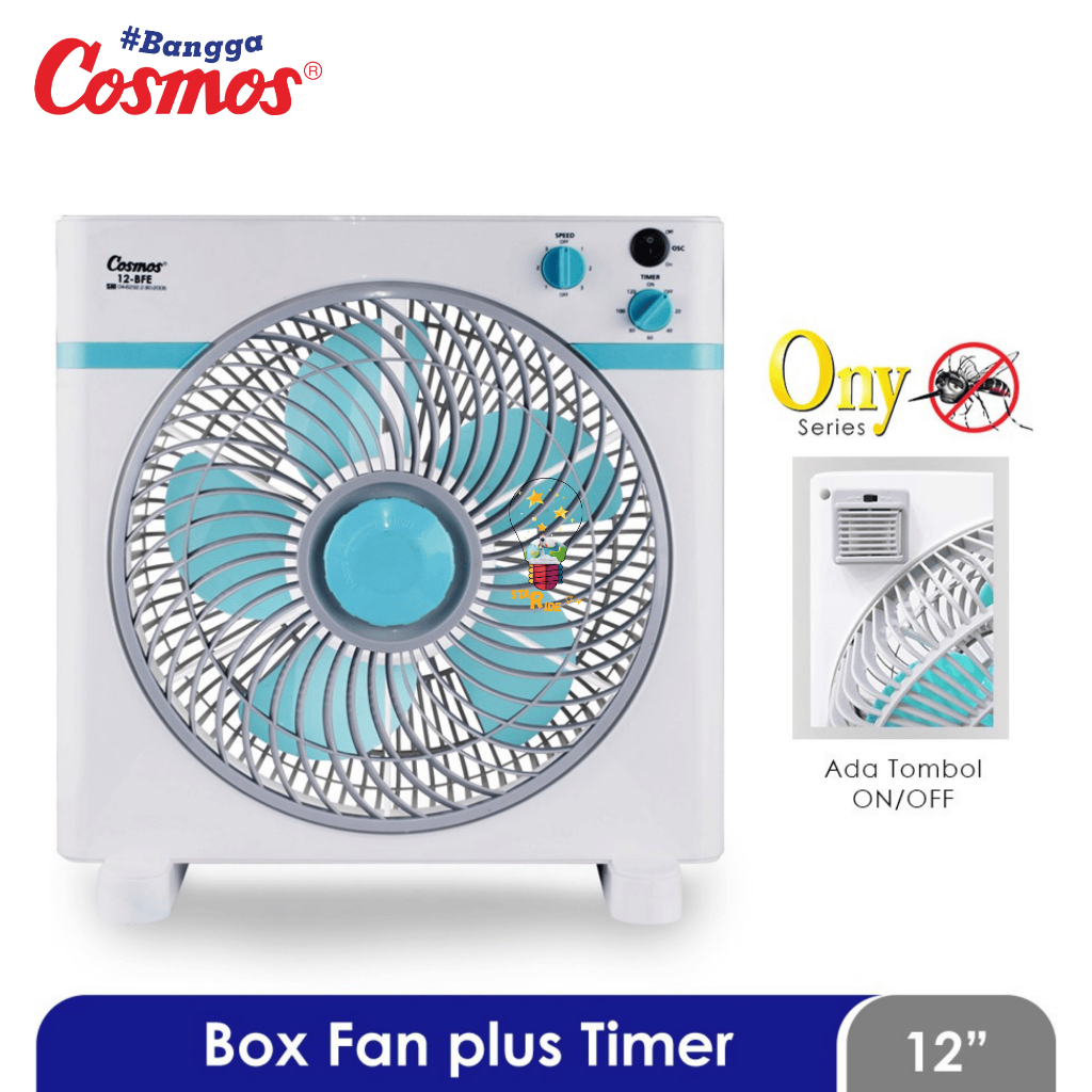 Jual Cosmos Kipas Angin Kotak Box Fan Timer 12-BFE 12BFE Ony Pengusir ...