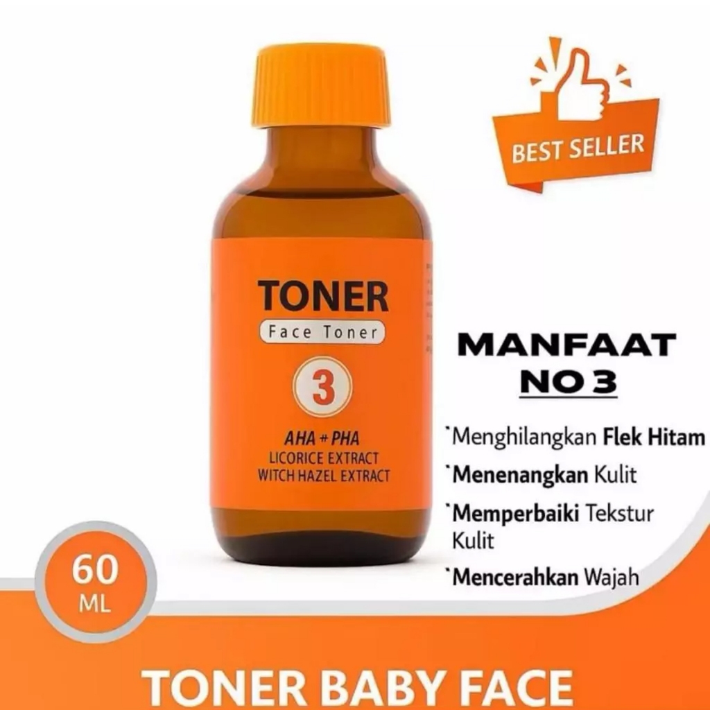 Jual KOSMETIKMU RDL Toner No | Babyface Cleanser Original BPOM | Untuk ...