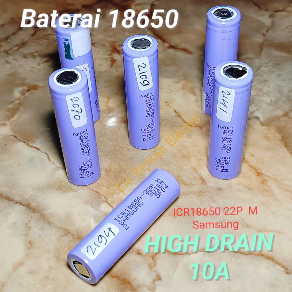 Jual Baterai 18650 10A high drain | Shopee Indonesia