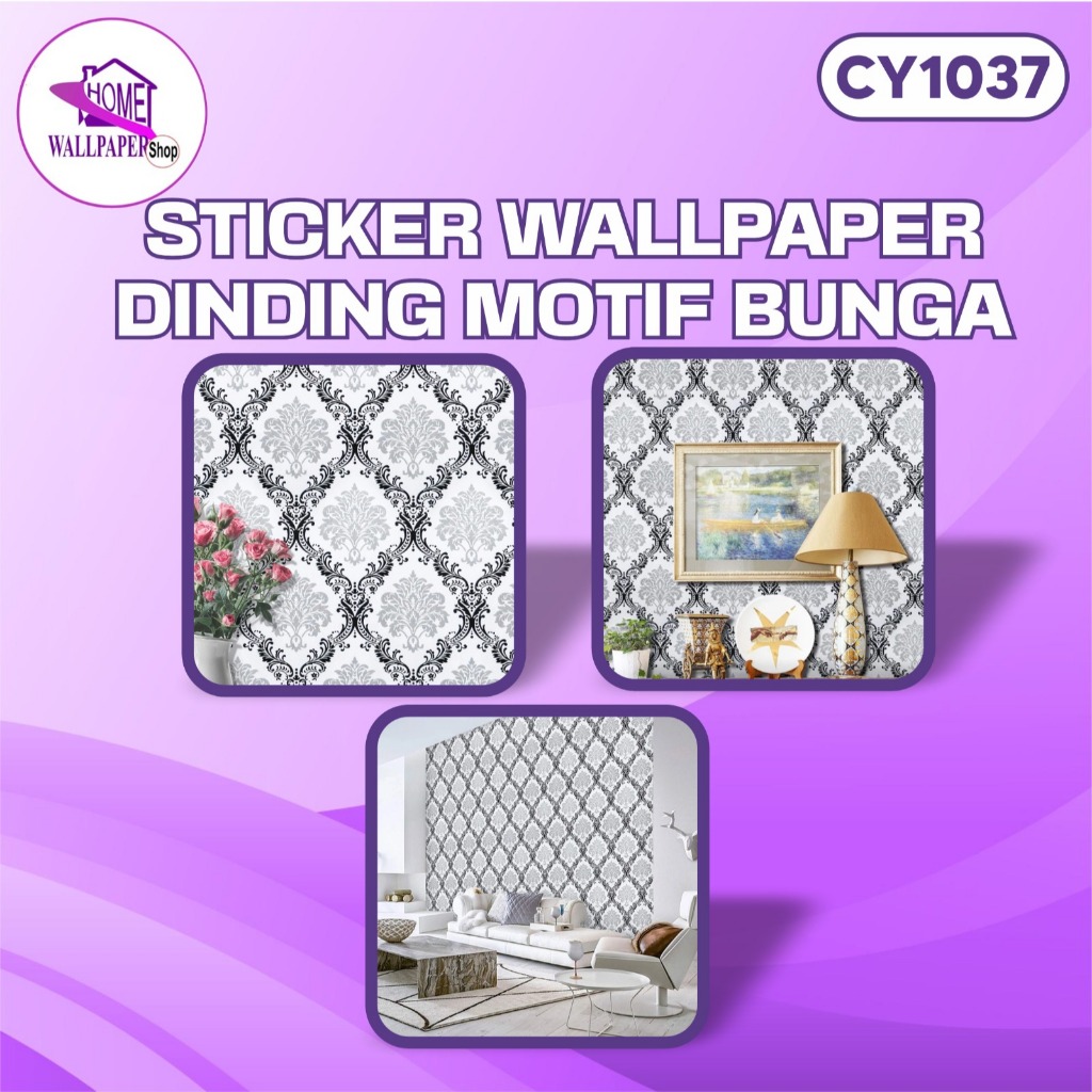 Jual Wallpaper Sticker CY1037 Wallstiker 45cm x 8 meter Wallpaper ...