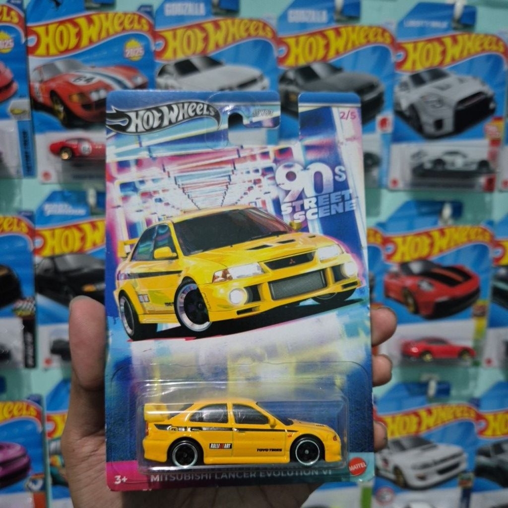 Jual HOT WHEELS MITSUBISHI LANCER EVOLUTION VI KUNING | Shopee Indonesia