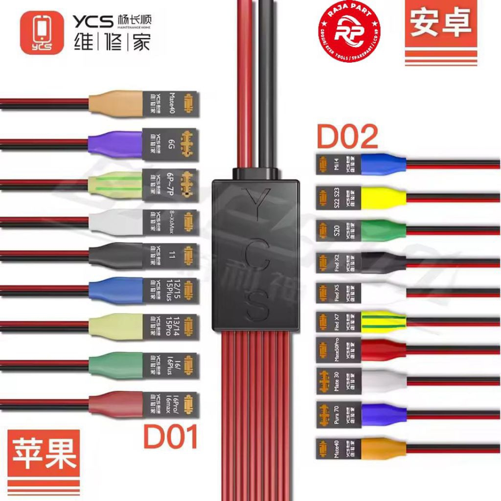 Jual KABEL POWER SUPPLY ANDROID YCS-D02/IPHONE YCS D01 | Shopee Indonesia