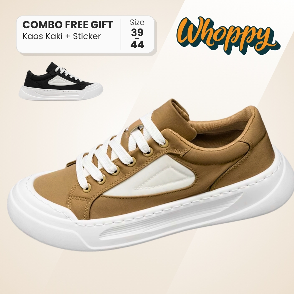 Jual Whoppy Owen Sepatu Pria Keren Casual Satin Sneakers Sporty Kerja ...