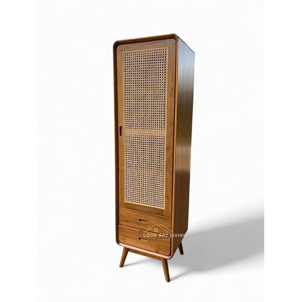 Jual Lookartliving Almari Pintu 1 Rotan / Almari single / Almari Retro ...