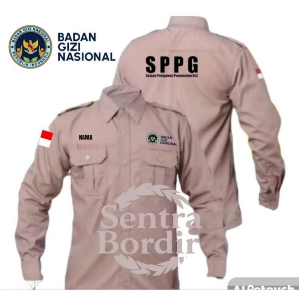 Jual KEMEJA SPPG TERBARU/SERAGAM SPPG TERBARU/KEMEJA SPPG/SERAGAM SPPG ...