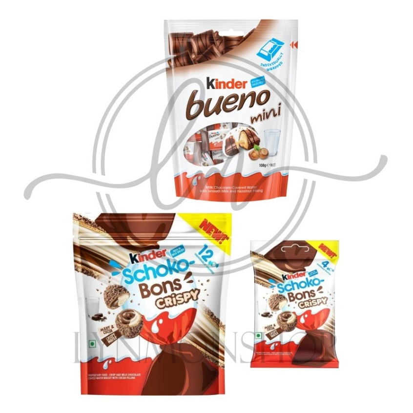 Jual Kinder Bueno Mini/Kinder Schoko Bons Crispy/Kinder Schoko Bons ...