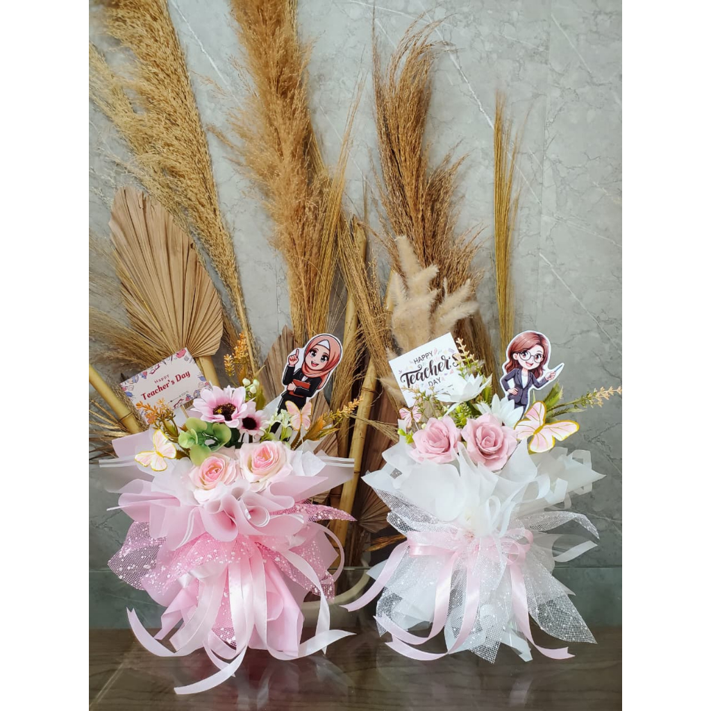 Jual BOUQUET BUNGA TEACHERS DAY, TOPER KUPU-KUPU, TEACHERS, FREE KARTU ...