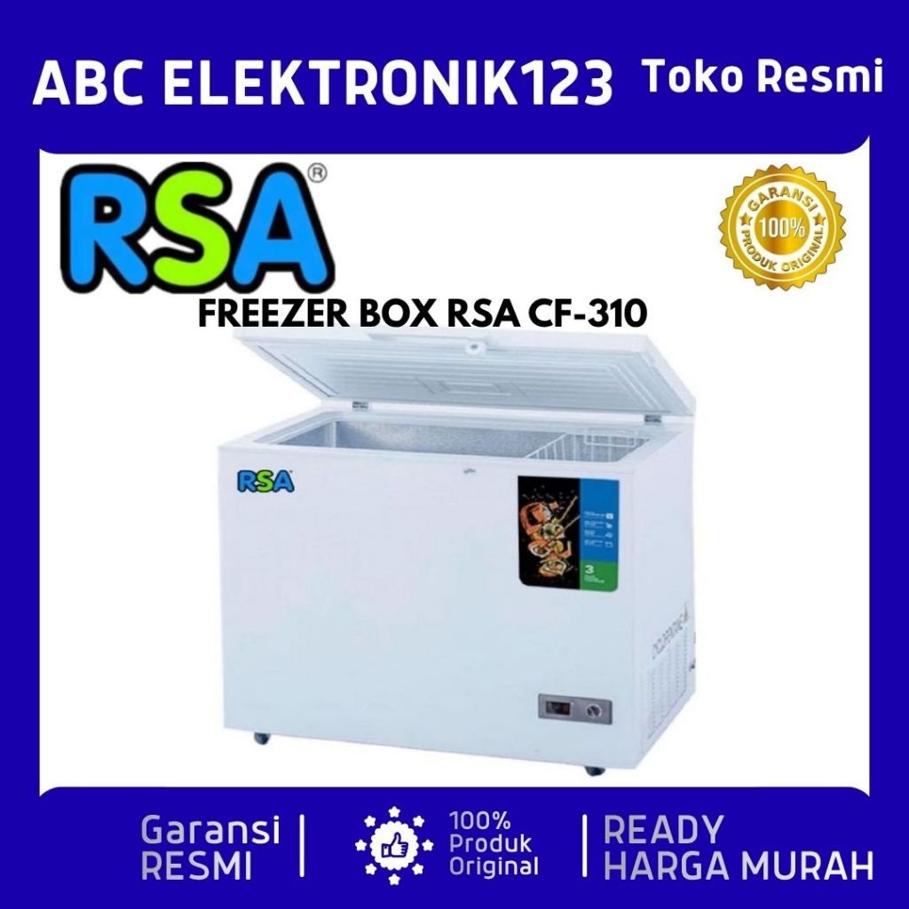 Jual CHEST FREEZER LEMARI PENDINGIN RSA CF 310 / CF-310 / CF310 ...
