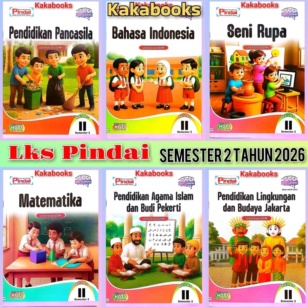 Jual LKS Pindai SD/MI KELAS 2 Semester 2 KuMer Pembelajaran Mendalam ...