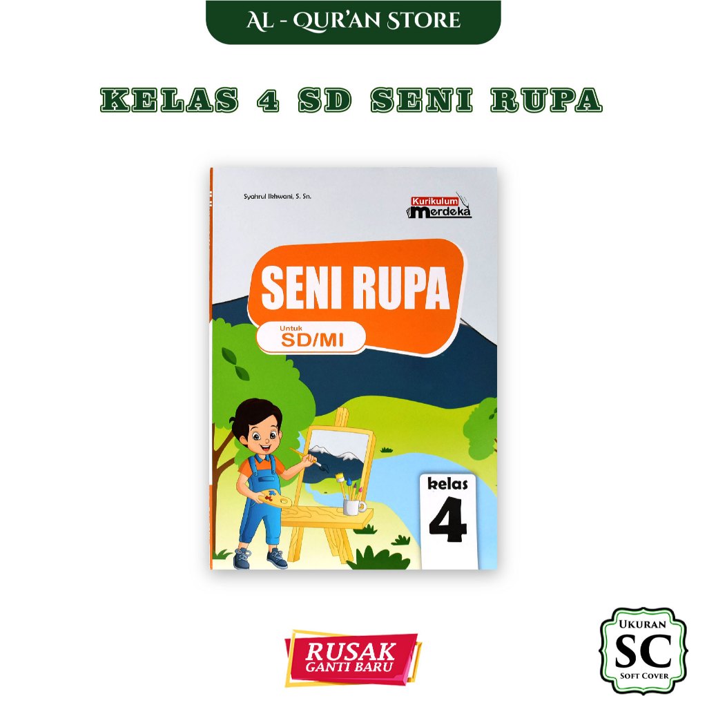 Jual BUKU SISWA SD MI Kelas 4 VI Empat Mapel SENI RUPA Kurikulum ...