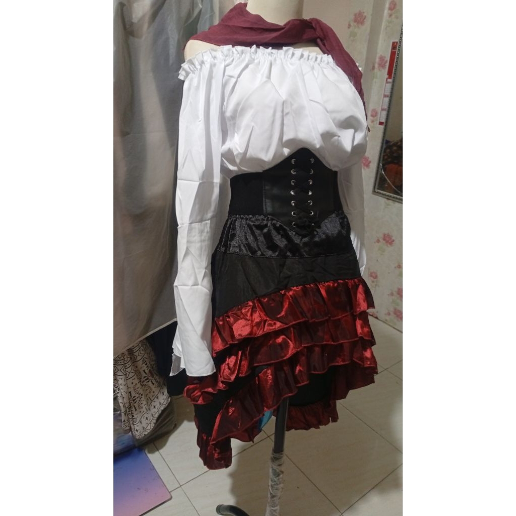 Jual Kostum cosplay bajak laut gothik gothic lucu Halloween | Shopee ...