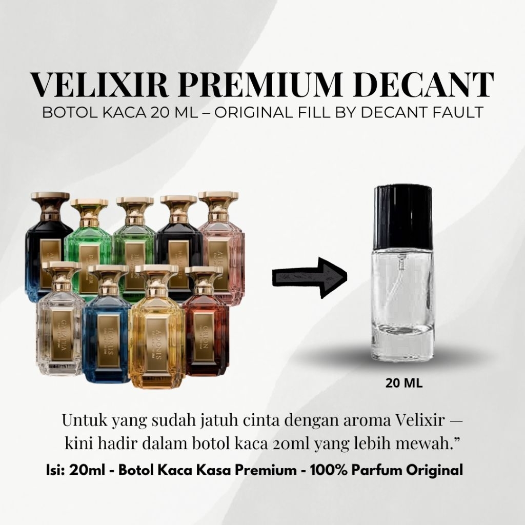 Jual [20 ML ONLY FREE 3 ML ] DECANT VELIXIR PARFUM ORIGINAL UNISEX ...