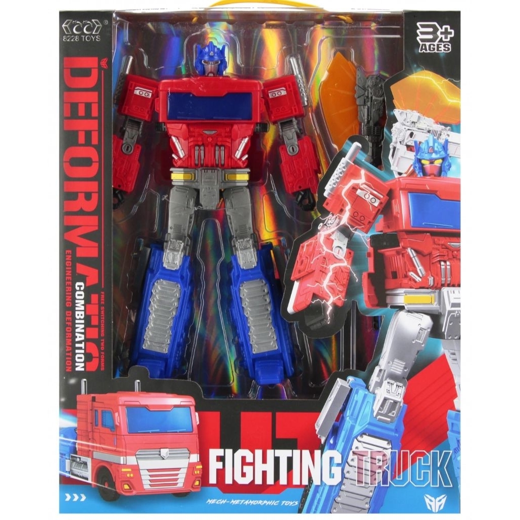 Jual Mainan Robot Transformers Optimus Prime Deformatic Fighting Truck ...