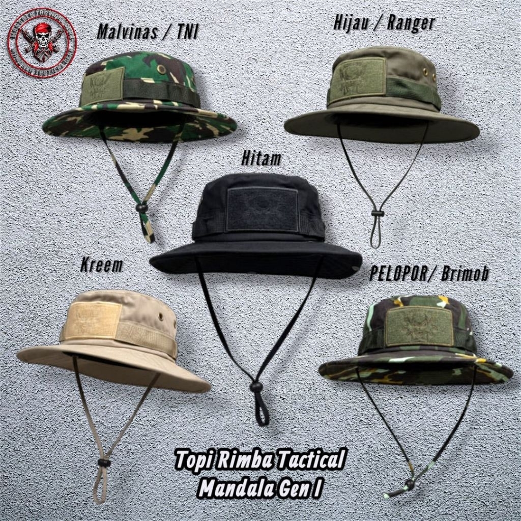 Jual Topi Rimba Tactical mandala Gen 1 | Topi Tactical Rimba Malvinas ...
