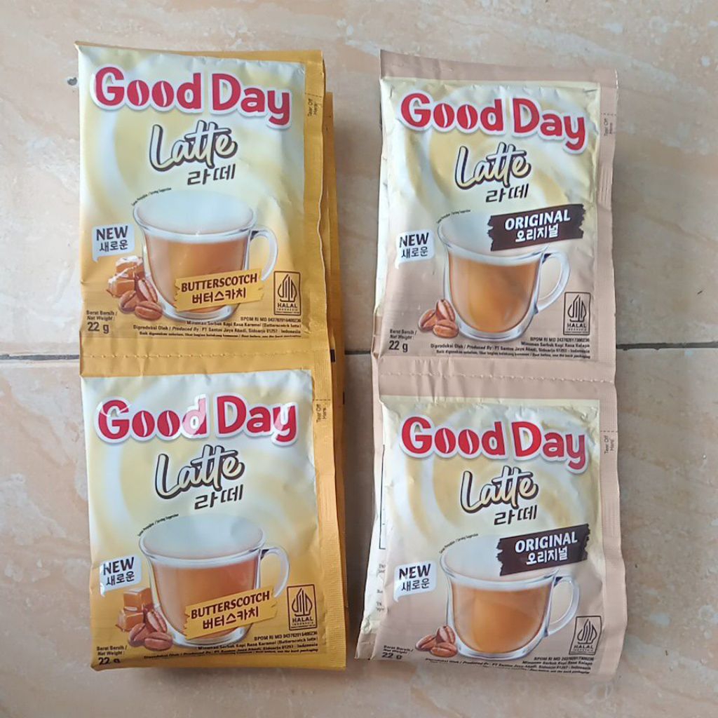 Jual Good day latte Original Butterscotch 1 Renceng isi 10 sachet ...