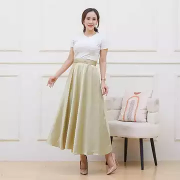 Himari Flare Skirt Rok Lilit Premium Sateen Rok Wanita