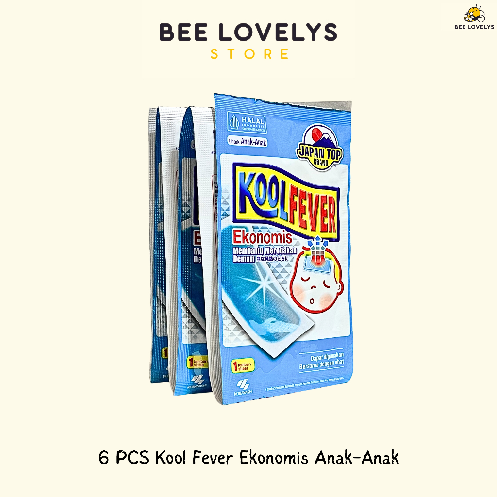 Jual KOOL FEVER EKONOMIS Kompres Demam Anak 1 Renceng isi 6pcs | Shopee ...