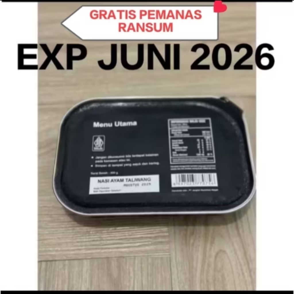 Jual PROMO RANSUM TNI NASI NARAGA GRATIS PEMANAS RANSUM PER 1 PICS EXP ...