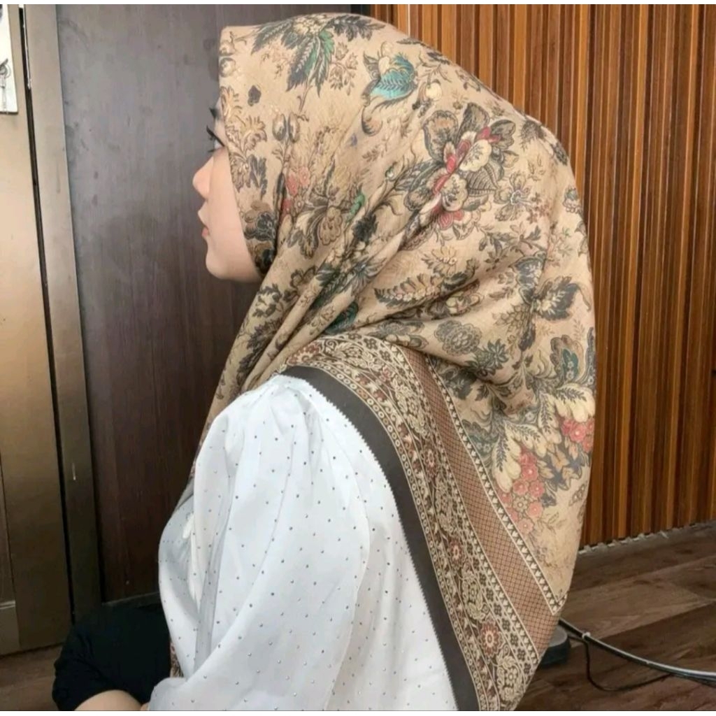 Hijab Denay Voal Motif Lasercut